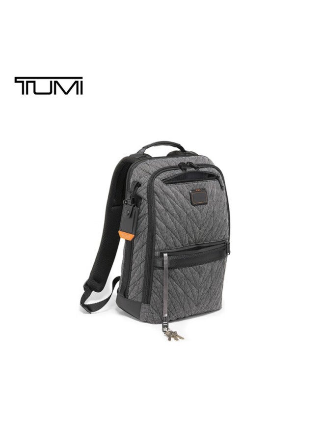 Tumi Alpha Bravo Series Men's Backpack, Gray Dynamic Knit, New Year Gift - Image 1