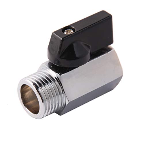 Metaland 1/2" Brass Mini Ball Valve NPT Female x Male Shut-Off Valve - Image 1