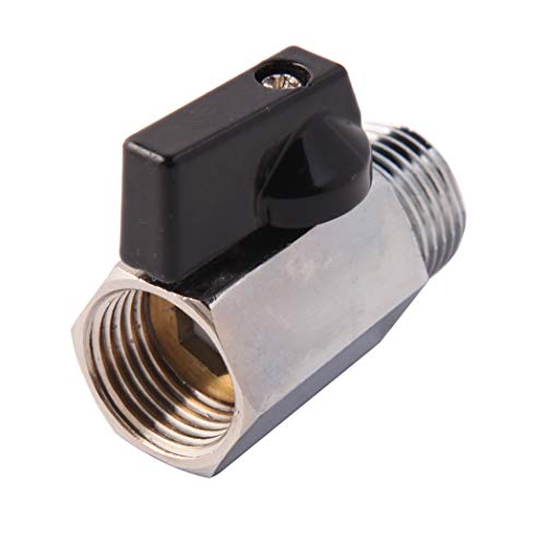 Metaland 1/2" Brass Mini Ball Valve NPT Female x Male Shut-Off Valve - Image 2