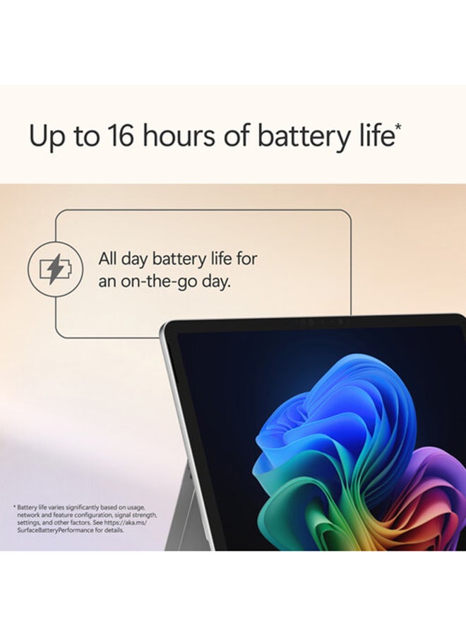 مايكروسوفت لابتوب كوبايلوت+ Surface Pro 2 في 1 (2025) مع شاشة تعمل باللمس بحجم 12 بوصة، معالج Snapdragon X Plus/16 جيجابايت RAM/256 جيجابايت SSD/رسومات Qualcomm Adreno/Windows 11 Home - Image 5