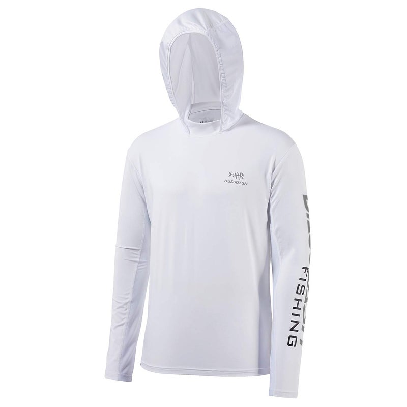 BASSDASH UPF 50+ Men’s UV Sun Protection Long Sleeve Performance Fishing Hoodie Hooded Shirts - Image 4