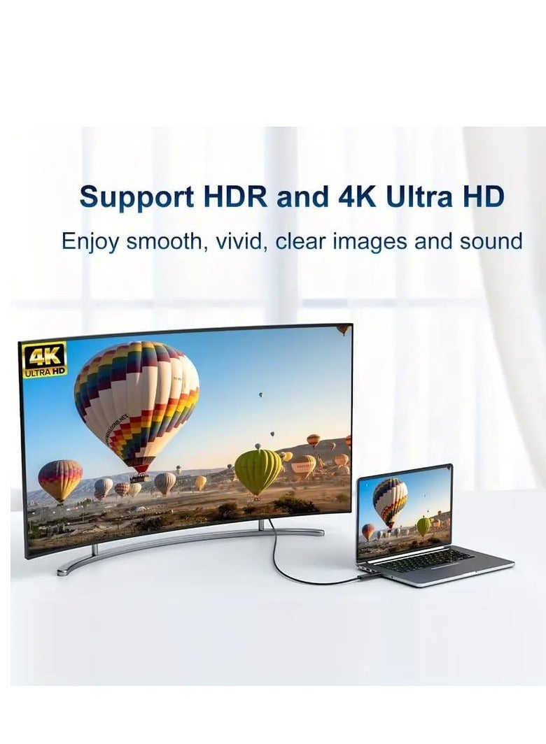 DisplayPort to HDMI Adapter 4k Uni-directional DP Male to HDMI Female,DP to HDMI Male to Female Adapter, Connect DP Interface to Laptop Desktop GPU to HDMI Monitor TV Projector- Black 1pc - Image 5