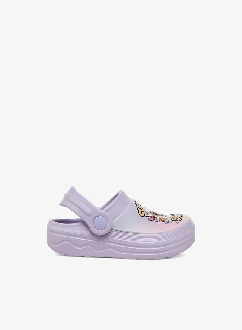 Disney Girls Superkitty Squad Print Backstrap Clogs - Image 1