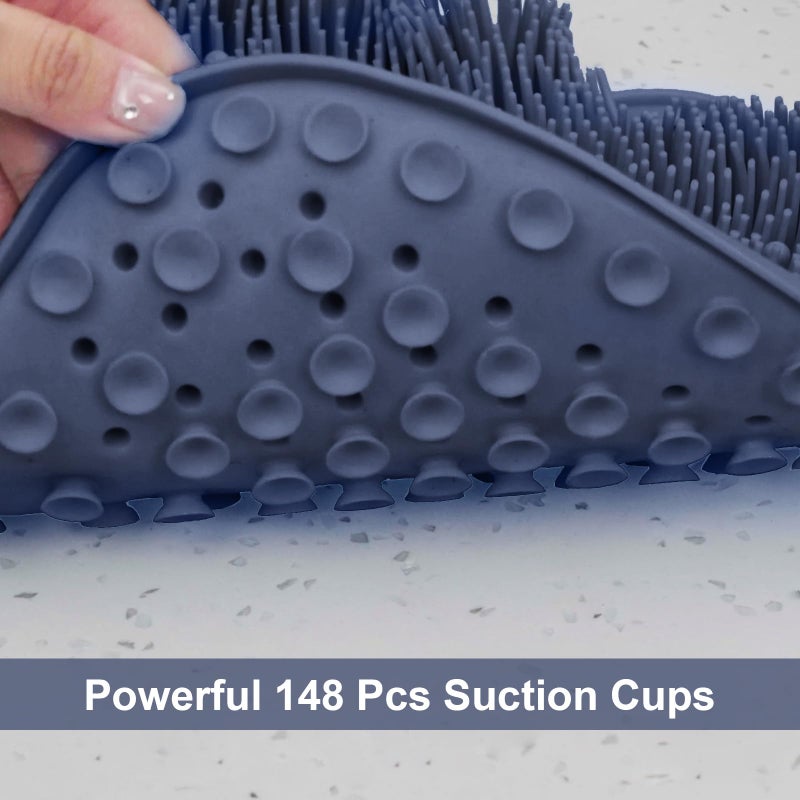BESKAR Shower Foot Scrubber Mat with Non-Slip Suction Cups, Foot Spa Brush for Cleaning & Exfoliating Your Feet No Bend, Foot Points Reflexology Mat for Relax Your Feet - Image 5