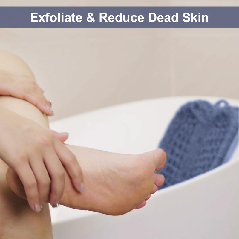 BESKAR Shower Foot Scrubber Mat with Non-Slip Suction Cups, Foot Spa Brush for Cleaning & Exfoliating Your Feet No Bend, Foot Points Reflexology Mat for Relax Your Feet - Image 4