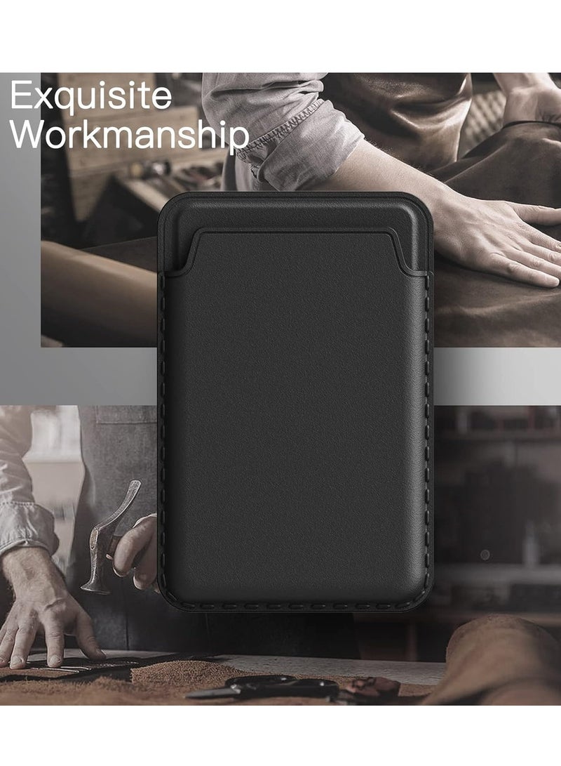 MIGOFAST Magnetic Wallet Compatible with Mag Safe for iPhone 15 14 13 12 Series PU Phone Card Holder Store 1 or 2 Cards - Image 5