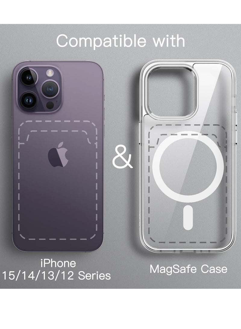 MIGOFAST Magnetic Wallet Compatible with Mag Safe for iPhone 15 14 13 12 Series PU Phone Card Holder Store 1 or 2 Cards - Image 2