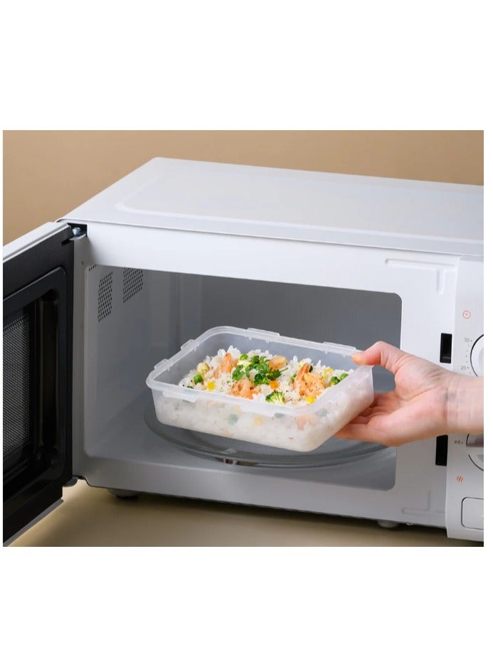 LocknLock لوك إن لوك 850 مل حاوية طعام مستطيلة محكمة الإغلاق - خالية من BPA، آمنة في الميكروويف، الفريزر، وغسالة الصحون، عبوة من 3 - Image 3