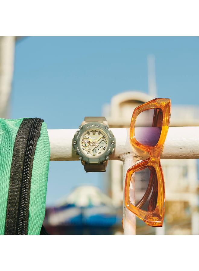 جي شوك ساعة نسائية تناظرية رقمية من الراتنج -- - . مم - Image 2