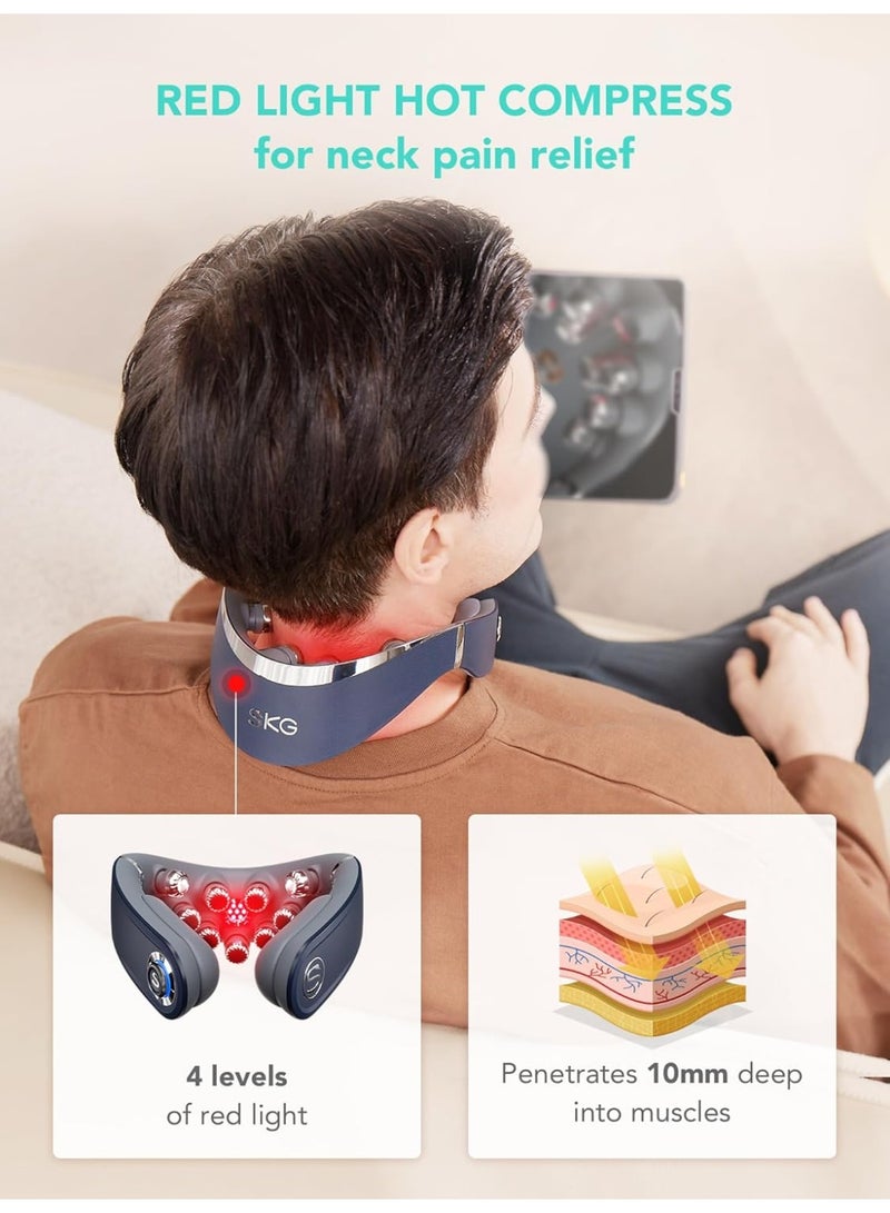 SKG مساج الرقبة اللاسلكي القابل للطي SKG G7 Pro-Fold لتخفيف الألم، مساج عميق بالاهتزاز، مساج رقبة محمول 9D - Image 5