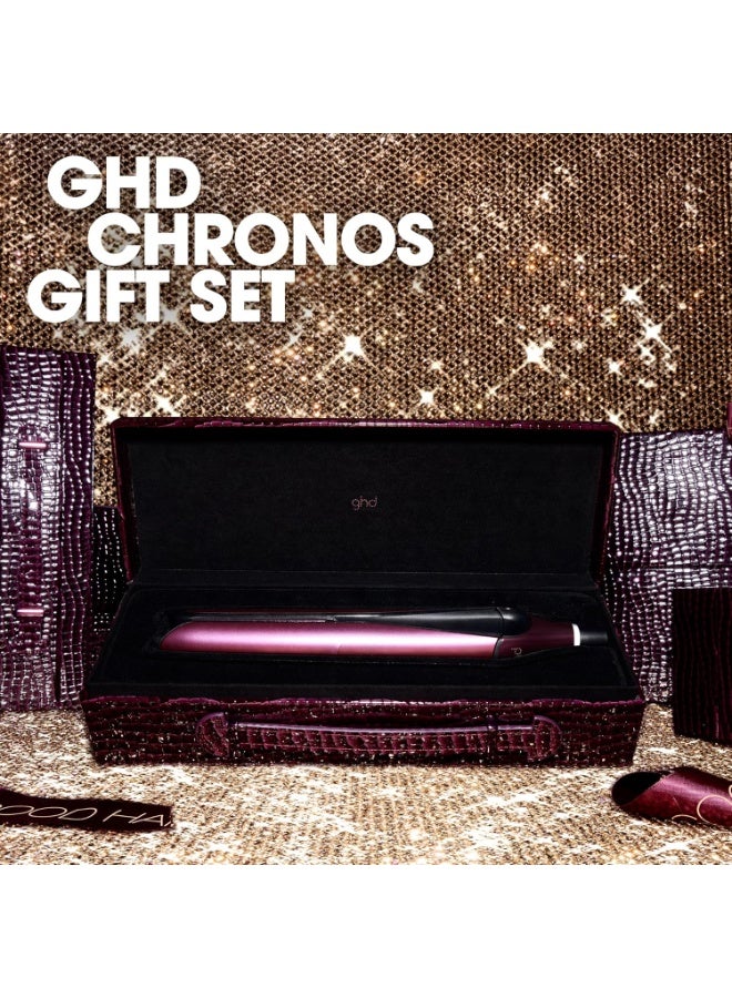 ghd Chronos Smart Hair Straightener – 1" Flat Iron with HD Motion-Responsive Technology, 3X Faster Styling, 85% More Shine, 2X Less Frizz, 3X More Breakage Protection – Cherry Chic Limited Edition - Image 2