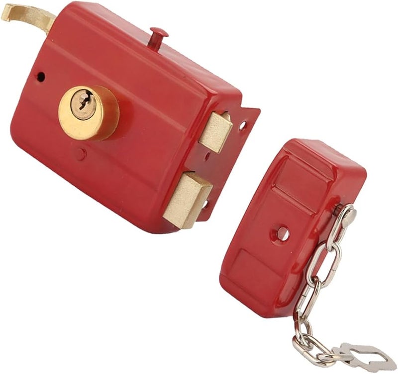 Yosoo Exterior Door Deadbolt Lock Security Hanging Hardware Front Door Fastener - Image 3