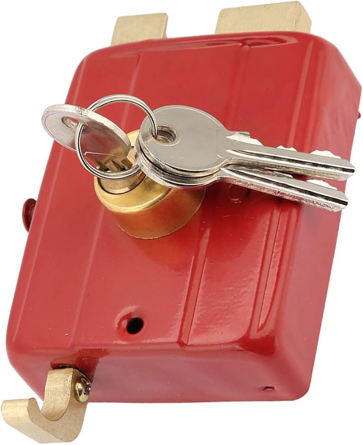 Yosoo Exterior Door Deadbolt Lock Security Hanging Hardware Front Door Fastener - Image 2