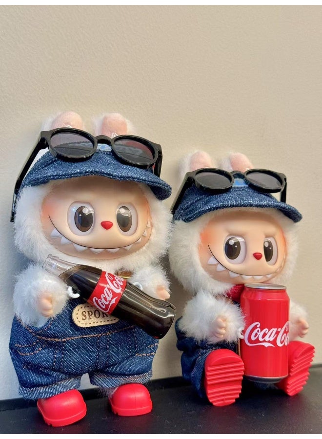 Labubu Coca-Cola Fashion Overalls Set - Add Unique Style to Labubu! 