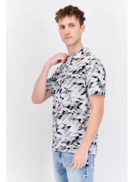 Swiss Alps Men Regular Fit Short Sleeve Camouflage Polo Shirt, Grey Combo  - Image 2