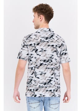 Swiss Alps Men Regular Fit Short Sleeve Camouflage Polo Shirt, Grey Combo  - Image 3