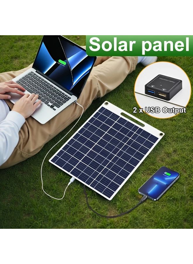 3W Solar Panel USB Portable Charger For Camping Hiking Travel Smartphones Tablets - Image 2
