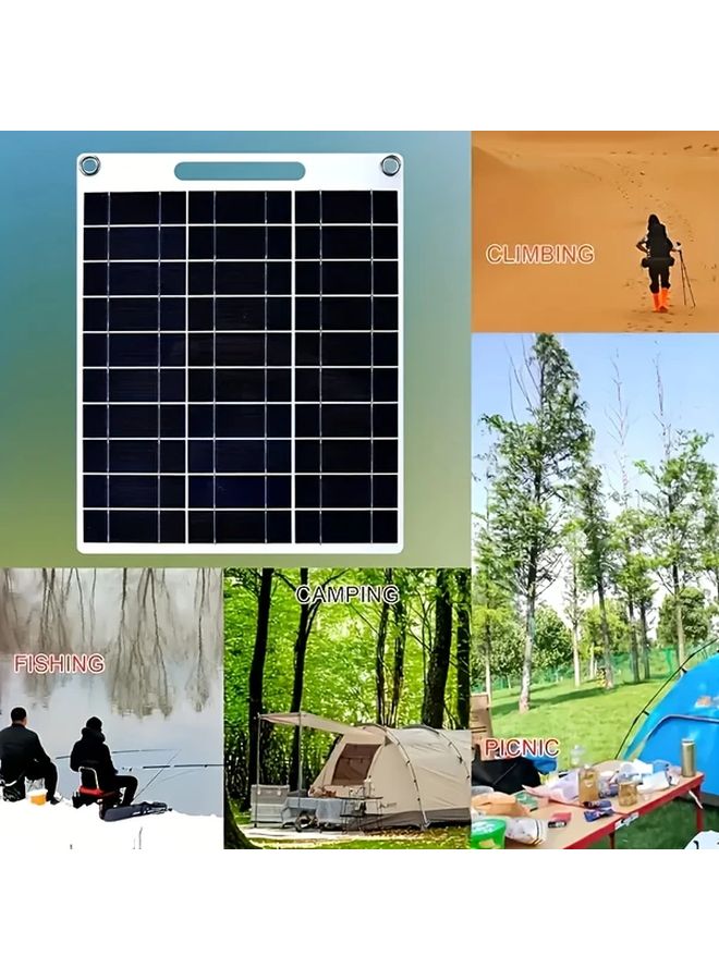 3W Solar Panel USB Portable Charger For Camping Hiking Travel Smartphones Tablets - Image 5