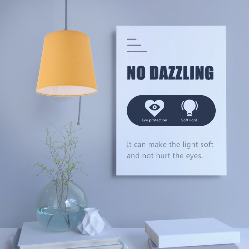 غطاء مصباح بتصميم بسيط لإضاءة ناعمة مثالي لديكور المنزل - Image 5