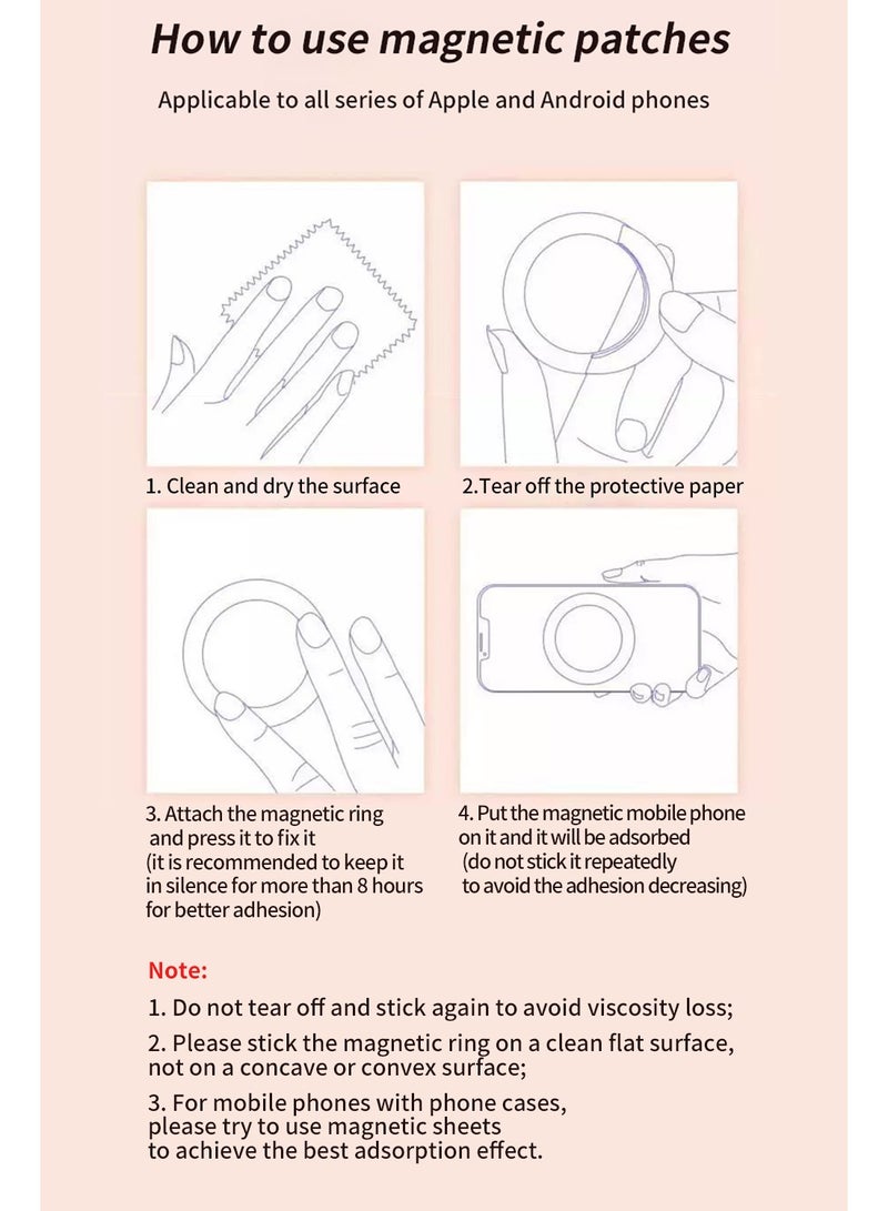 ارواق حامل هاتف مغناطيسي للسيارة مع دوران 360 درجة وقاعدة شفط قوية متوافق مع آيفون 12 13 14 15 16 برو ماكس - Image 3