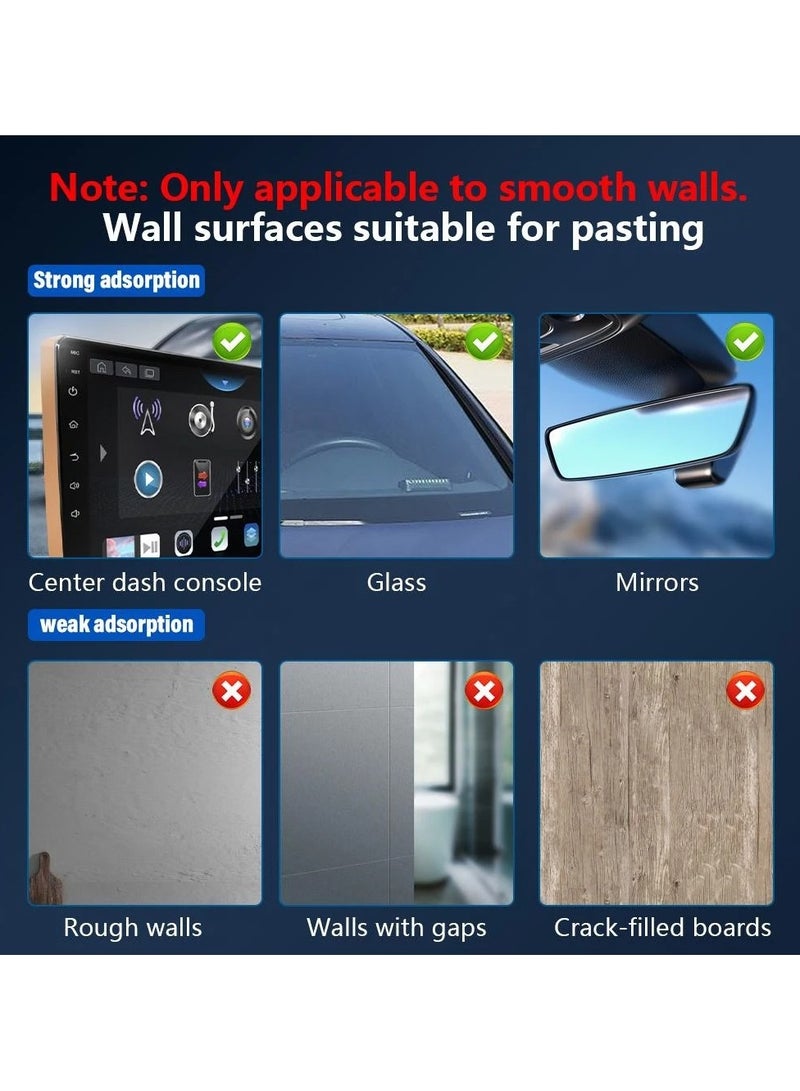 ارواق حامل هاتف مغناطيسي للسيارة مع دوران 360 درجة وقاعدة شفط قوية متوافق مع آيفون 12 13 14 15 16 برو ماكس - Image 2