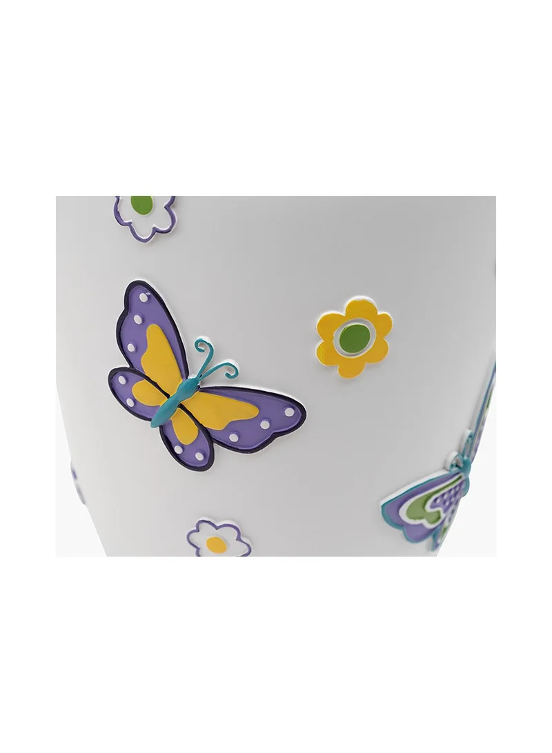 2XL Home Butterfly Waste Bin 18.7x18.7x24cm Multicolour