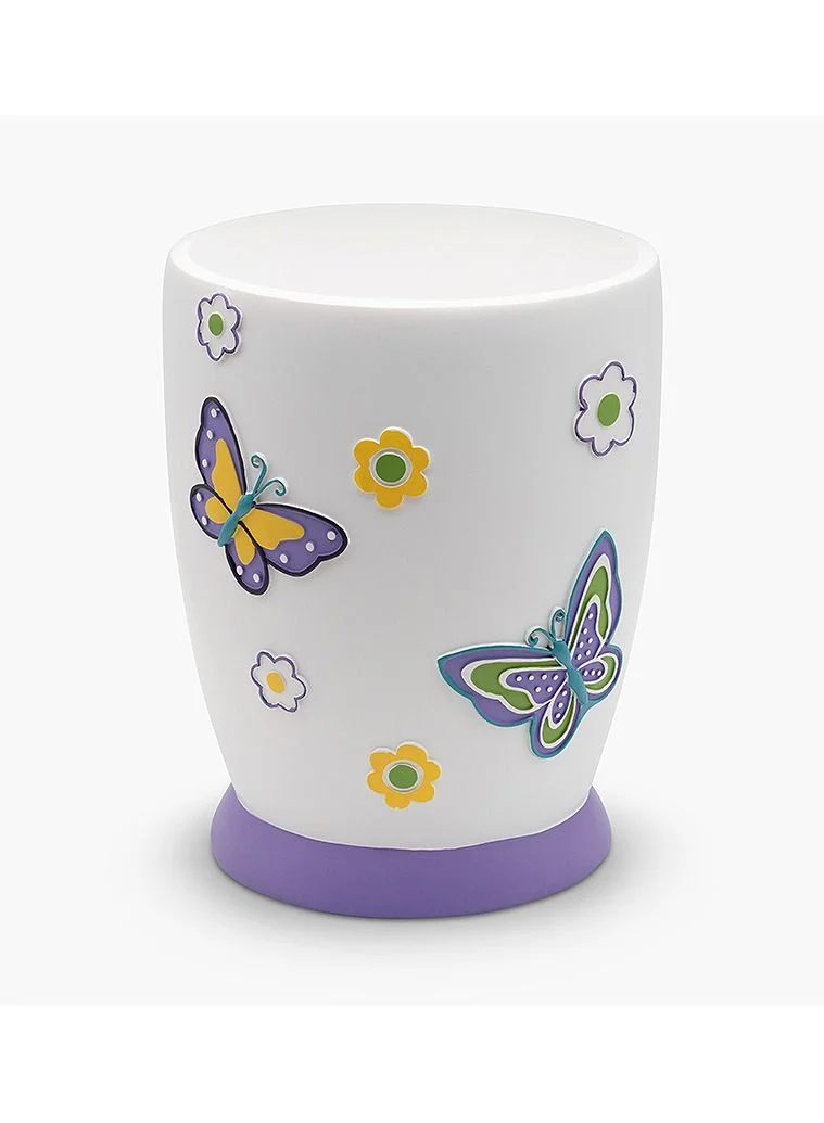 2XL Home Butterfly Waste Bin 18.7x18.7x24cm Multicolour