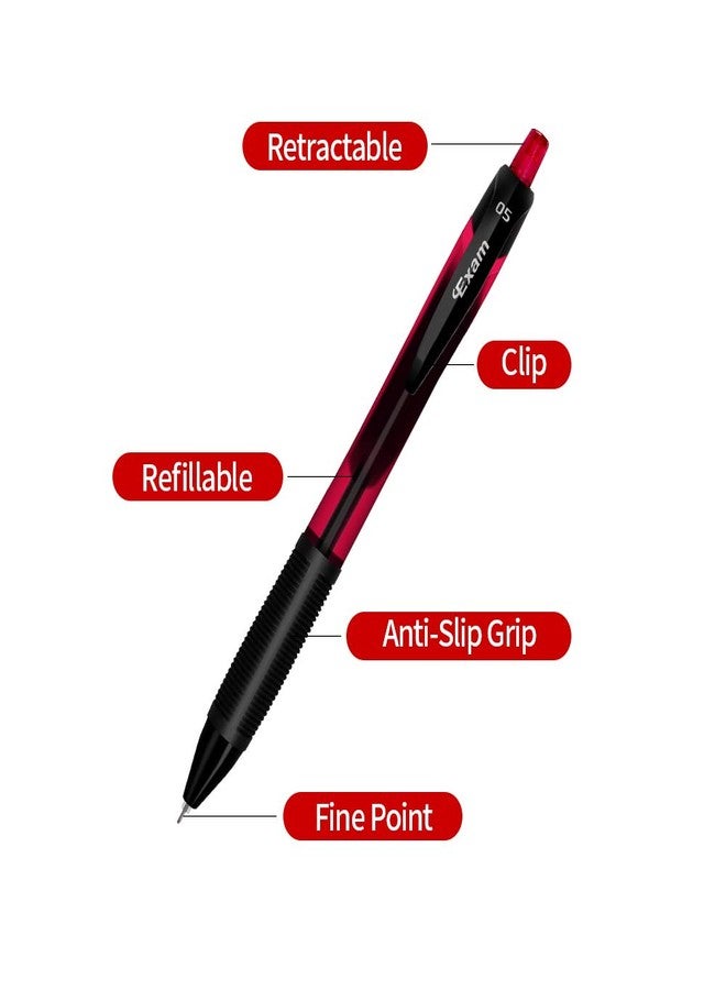 MyLifeUNIT Gel Pens, Black Fine Point Gel Pen for Super Smooth Writing, 0.5mm Retractable Pens with Quick-Drying Ink, Innovated Tip Tech (24 Pack) - Image 4