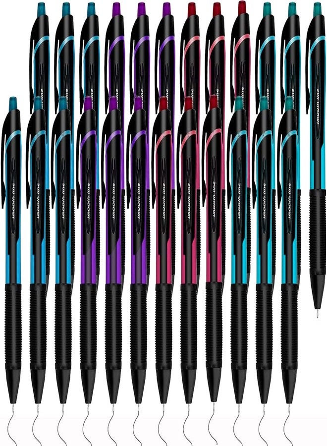 MyLifeUNIT Gel Pens, Black Fine Point Gel Pen for Super Smooth Writing, 0.5mm Retractable Pens with Quick-Drying Ink, Innovated Tip Tech (24 Pack) - Image 1