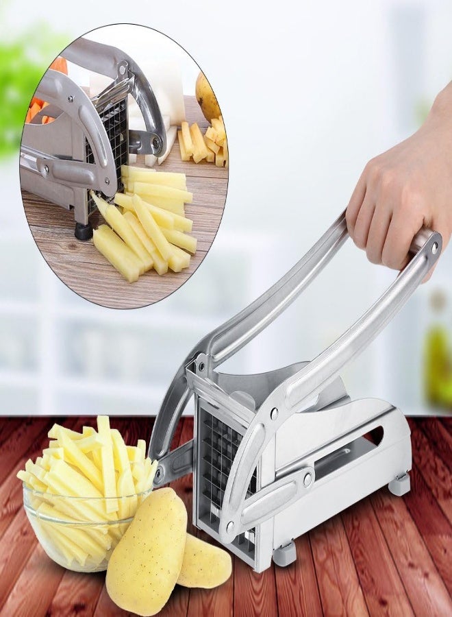 AKDC Potato Chipper, Effective Stainless Steel Potato Cutter Veg Slicer Potato Chipper Kitchen Helper - Image 4