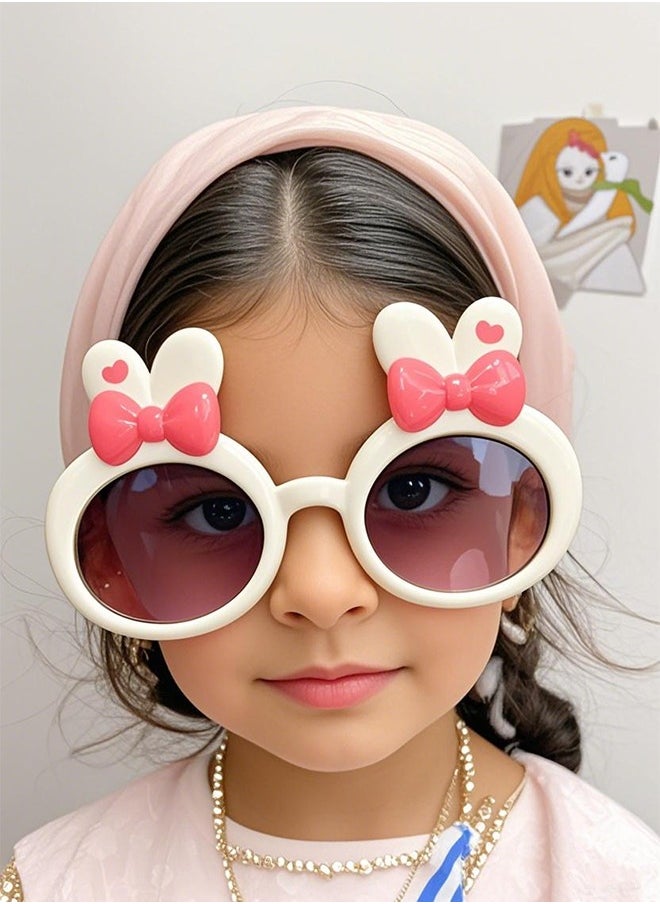 Bolivia's Hair Accessories Set for Girls - Pink Gift Box with Cartoon Hair Clips, Pastel Sunglasses, Charm Necklace & Hair Bands, Perfect Birthday/Party/Festive Gifts for Little Princesses  - Image 2