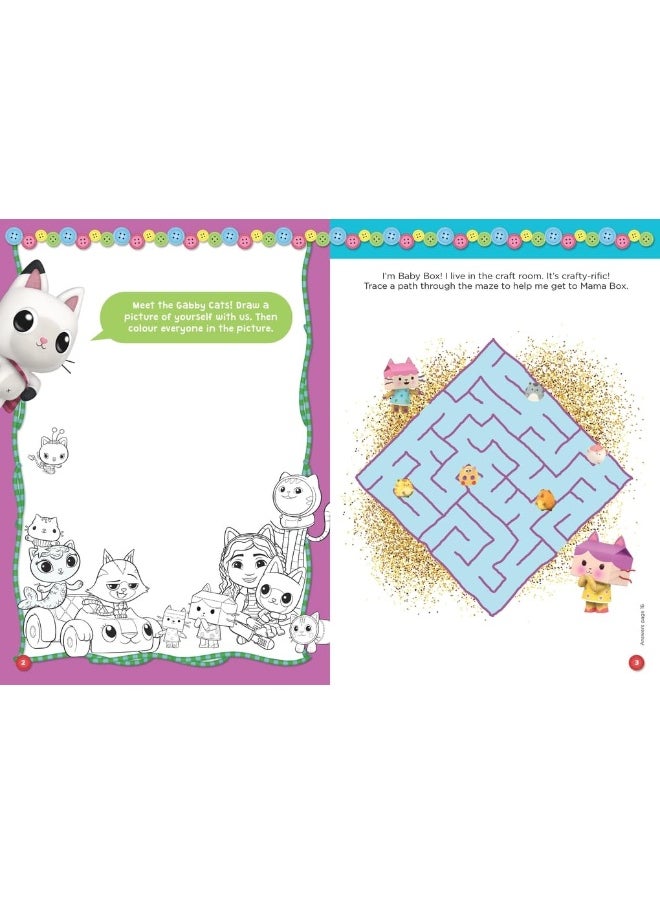 DreamWorks Gabby's Dollhouse: Crafty-Rific Sticker Activity Book  - Image 3