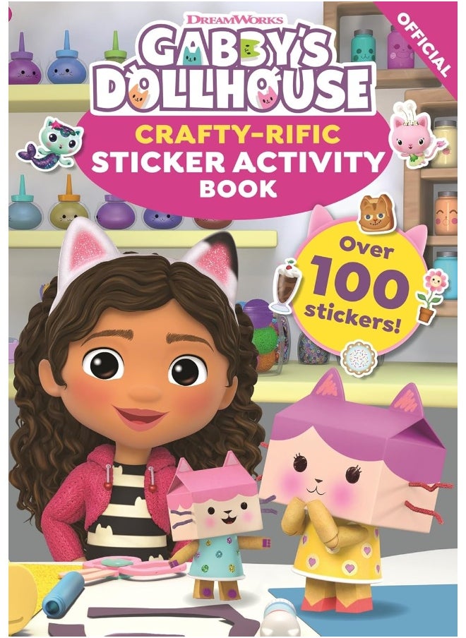 DreamWorks Gabby's Dollhouse: Crafty-Rific Sticker Activity Book  - Image 1
