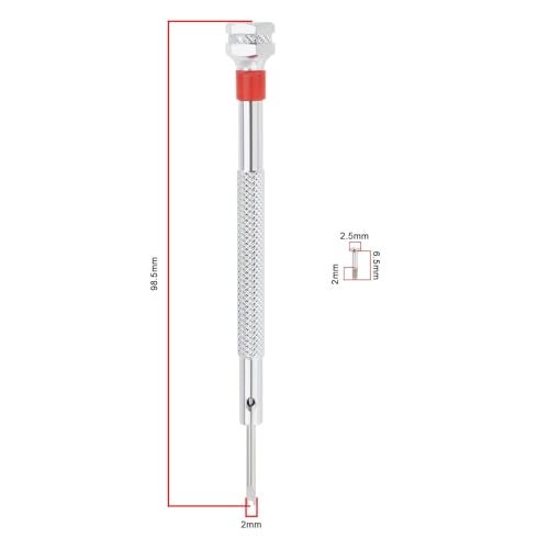 LT Easiyl 1PC 316 Stainless Steel Single Head Screwdriver Strap Buckle Remover U-Type Screwdriver Watch Strap Special Repair Tool Compatible with HUBLOT - Image 4