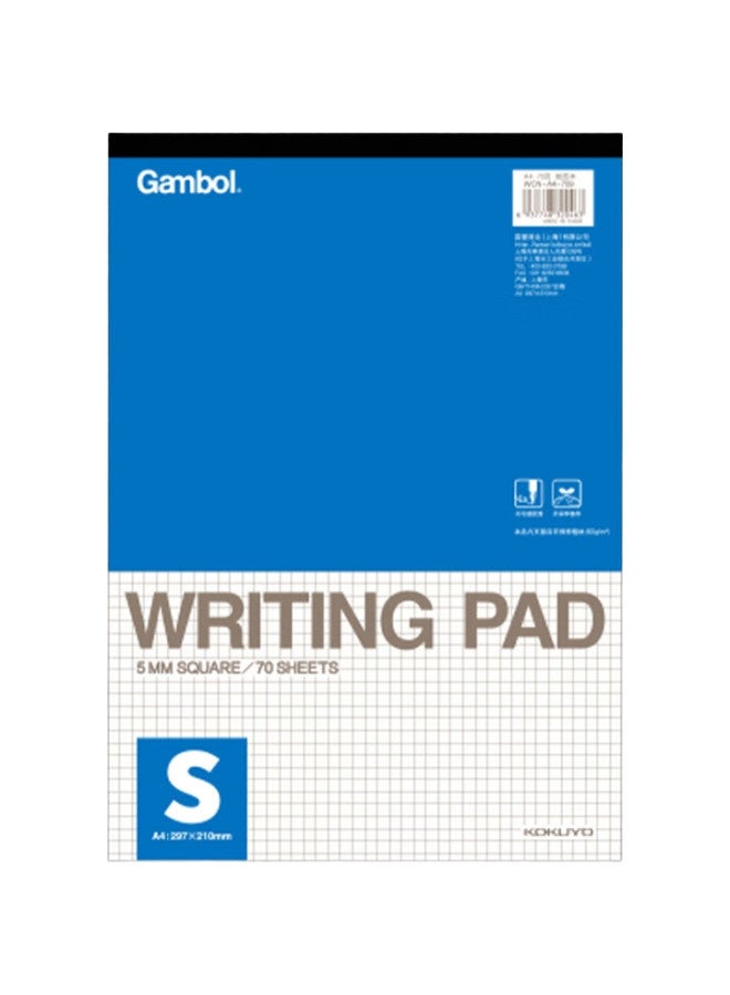 Kokuyo Draft Notebook Gambol Watanabe Grid Paper A5 Notebook Scratch Pad Draft Paper Homework Book, 70 Sheets 4 Packs, 5Mm Grid, Wcn-A5 - Image 3