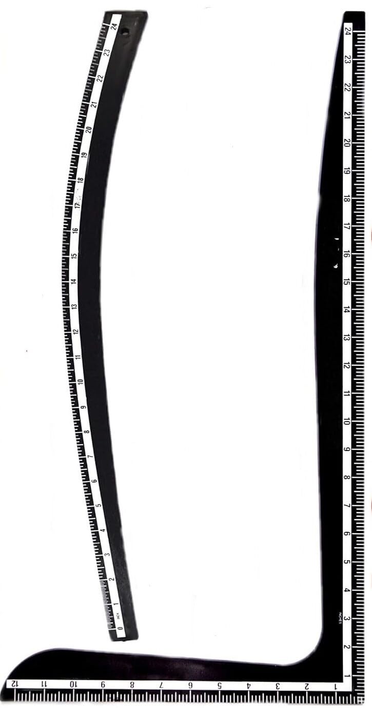 Worison Fashion Designing Tailoring 1pc Hip Curve and 1pc L scale Combo 24 inch Ruler - Image 1