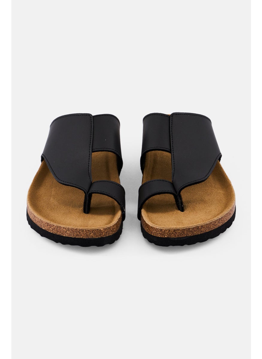 Algspar Men Slip On Cork Sandals, Dark Grey  - Image 2