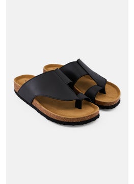 Algspar Men Slip On Cork Sandals, Dark Grey  - Image 1