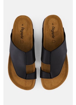 Algspar Men Slip On Cork Sandals, Dark Grey  - Image 4