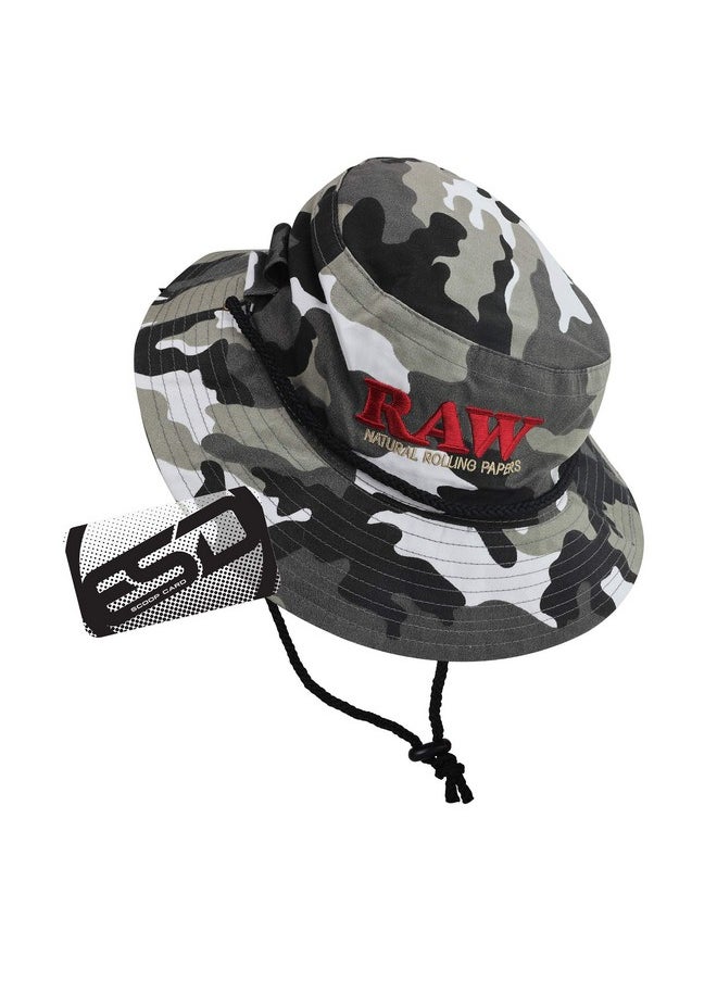 Camo Smokermans Hat Large Sized - Functional Bucket Hat With Four Preroll Slots For Cones Or Storage Tubes - 100% Cotton - pzsku/Z4842CC1AC8179F36743DZ/45/_/1735566528/b3bca24e-45bf-4565-8f98-c54ae6910d4d