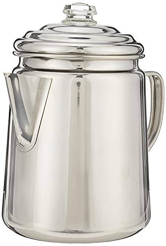 Coleman Stainless Steel Coffee Percolator, 12-Cup Capacity Durable Outdoor Coffee Maker for Camping, Backpacking, RV, Stovetop, Campfire, & More, No Filters Needed - Image 2
