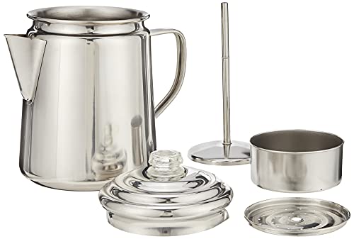 Coleman Stainless Steel Coffee Percolator, 12-Cup Capacity Durable Outdoor Coffee Maker for Camping, Backpacking, RV, Stovetop, Campfire, & More, No Filters Needed - Image 3