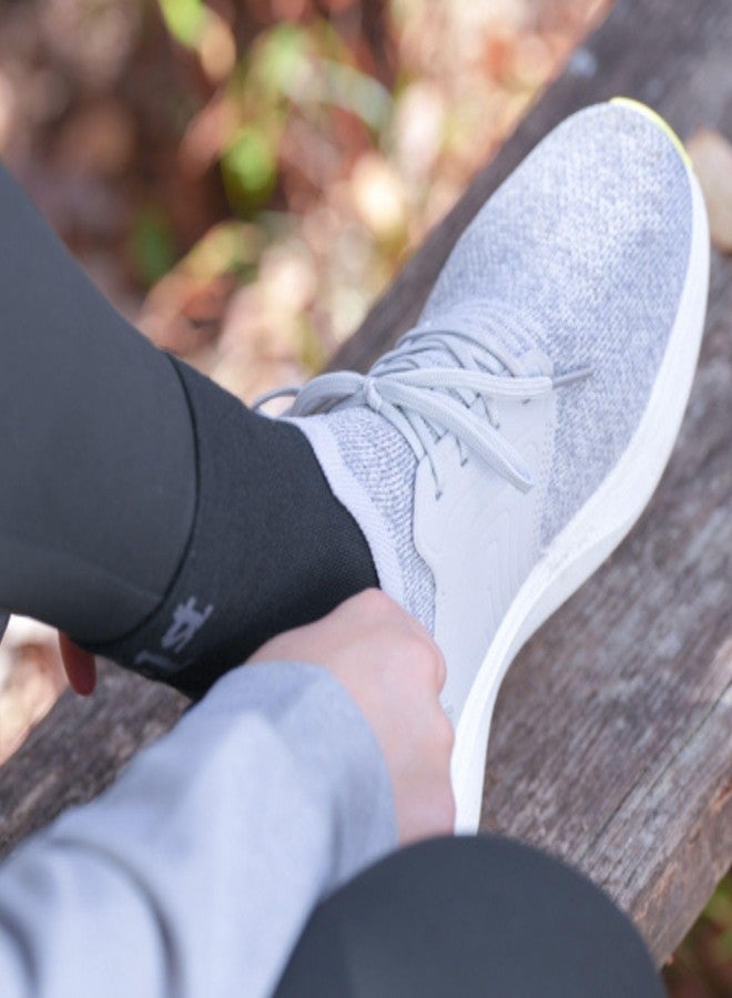 OS1st FS4 Plantar Fasciitis Socks Merino Wool Crew treats and prevents plantar fasciitis, heel and arch pain reduces swelling (US, Alpha, Medium, Regular, Regular, Black Qtr Crew) - Image 2