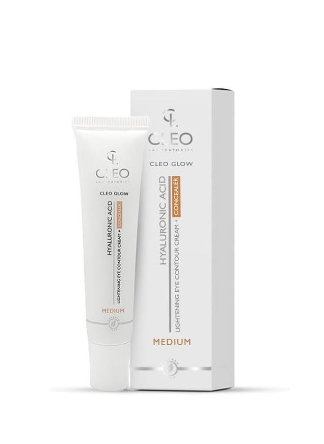 Cleo - Glow Hyaluronic Acid Lightening Eye Contour+concealer-medium-15ML - Image 1