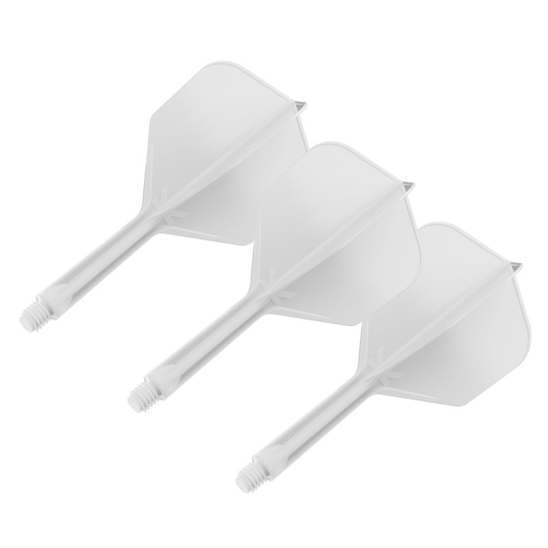 TARGET Darts K Flex Integrated Dart Flight and Shaft, No.6 White (Intermediate) | Pack of 3 K-Flex - No 6, Precision Moulded 2-in-1 Dart Flights and Dart Stem | Professional Dart Accessories - Image 4