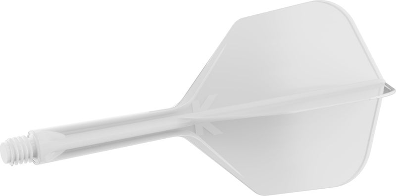 TARGET Darts K Flex Integrated Dart Flight and Shaft, No.6 White (Intermediate) | Pack of 3 K-Flex - No 6, Precision Moulded 2-in-1 Dart Flights and Dart Stem | Professional Dart Accessories - Image 3