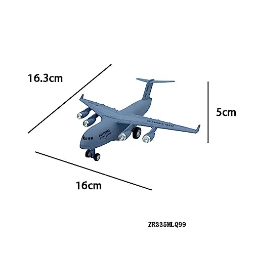 Breatoi ! Die-Cast Military Transport Planes Toy! 1:300 Scale Models Pull Back Alloy Die Cast Military Army Fighter Plane,Multicolor - Image 3