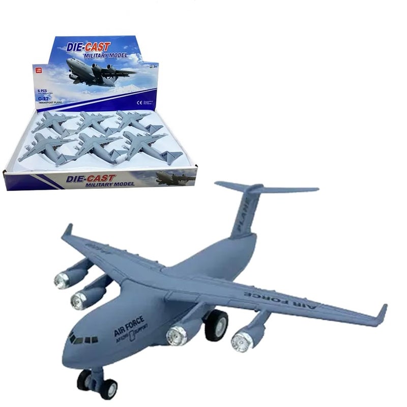Breatoi ! Die-Cast Military Transport Planes Toy! 1:300 Scale Models Pull Back Alloy Die Cast Military Army Fighter Plane,Multicolor - Image 5