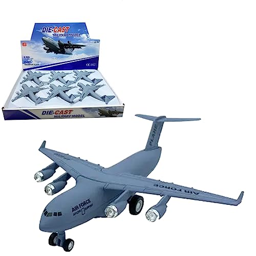 Breatoi ! Die-Cast Military Transport Planes Toy! 1:300 Scale Models Pull Back Alloy Die Cast Military Army Fighter Plane,Multicolor - Image 1