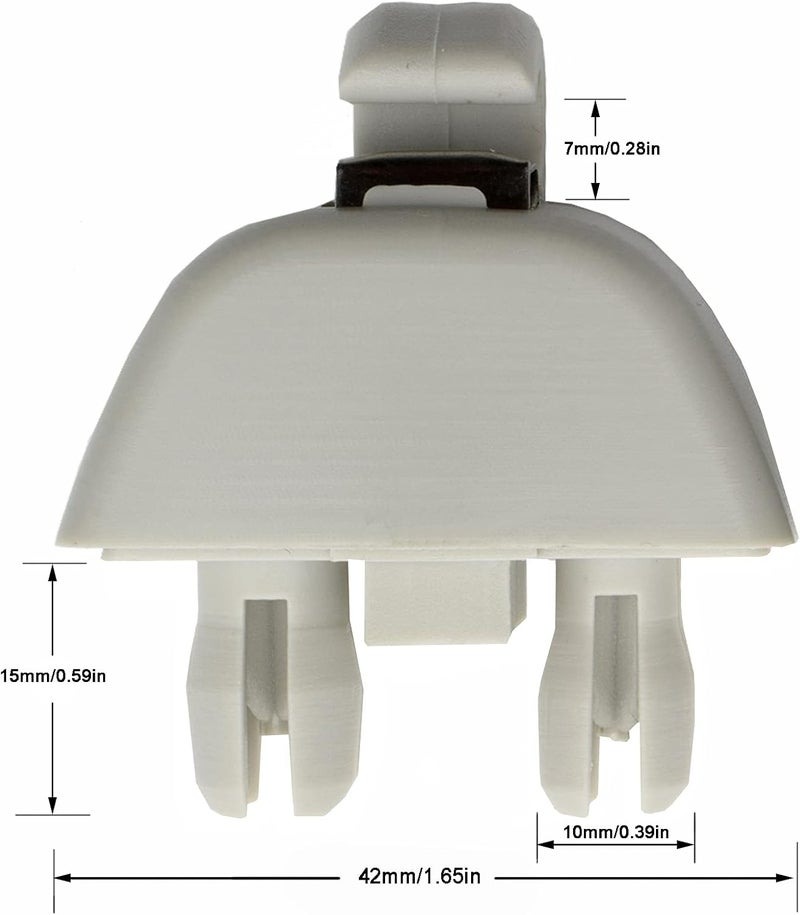 Wivplex 2x Sun Visor Hanger Clip Holder for Various Car Models - Image 2